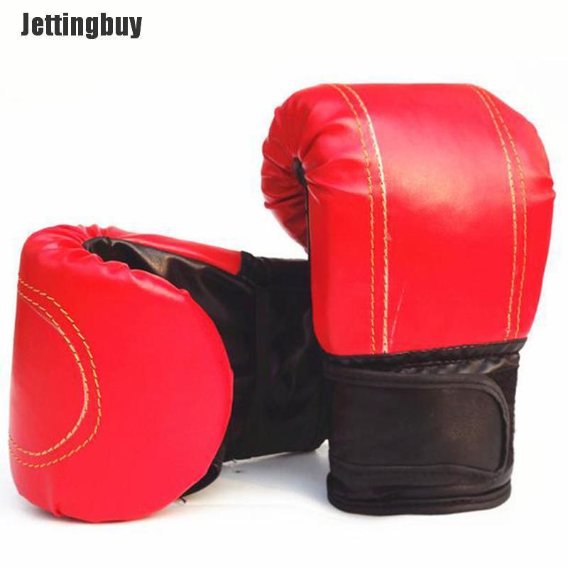 Jettingbuy 1Pair Adult Boxing Gloves Grappling Punching Bag Training Martial Arts Sparring