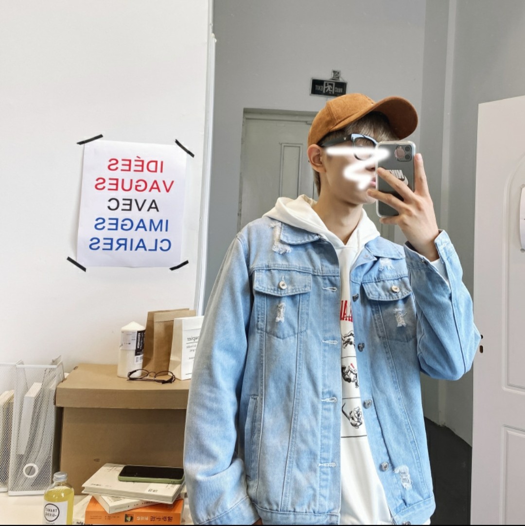 [HCM]Áo khoác jean nữ xanh trơn style cô gái đại dương form rộng - hàng cao cấp chuẩn shop đủ size M-L-XL BB030