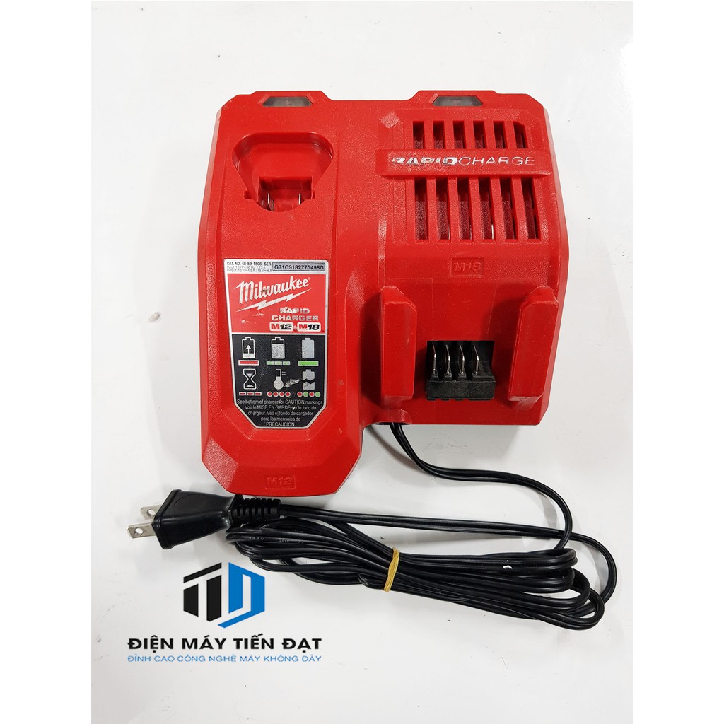 Sạc Zin Milwaukee M12; M18 (sạc nhanh) - Điện Máy Tiến Đạt