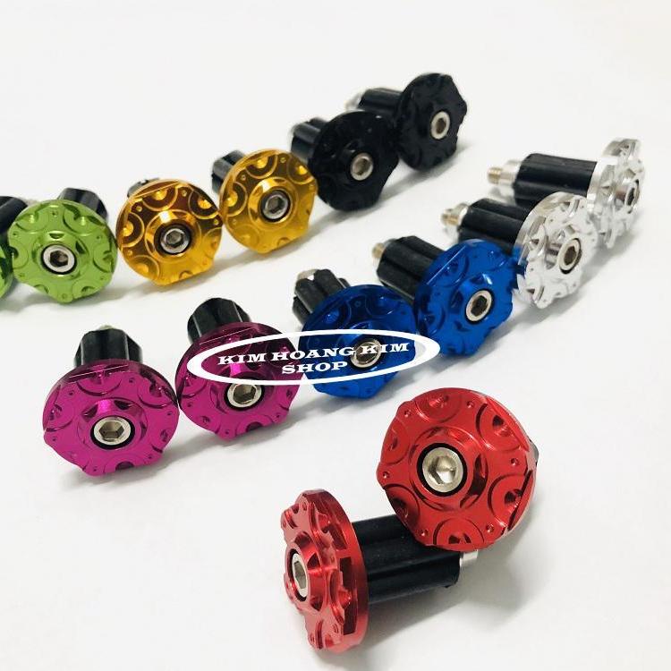 Gù trang trí Tay Lái Nhôm CNC Lên màu Kiểu GR5 siêu rẻ,đẹp gắn Mọi loại xe máy (nhiều màu)