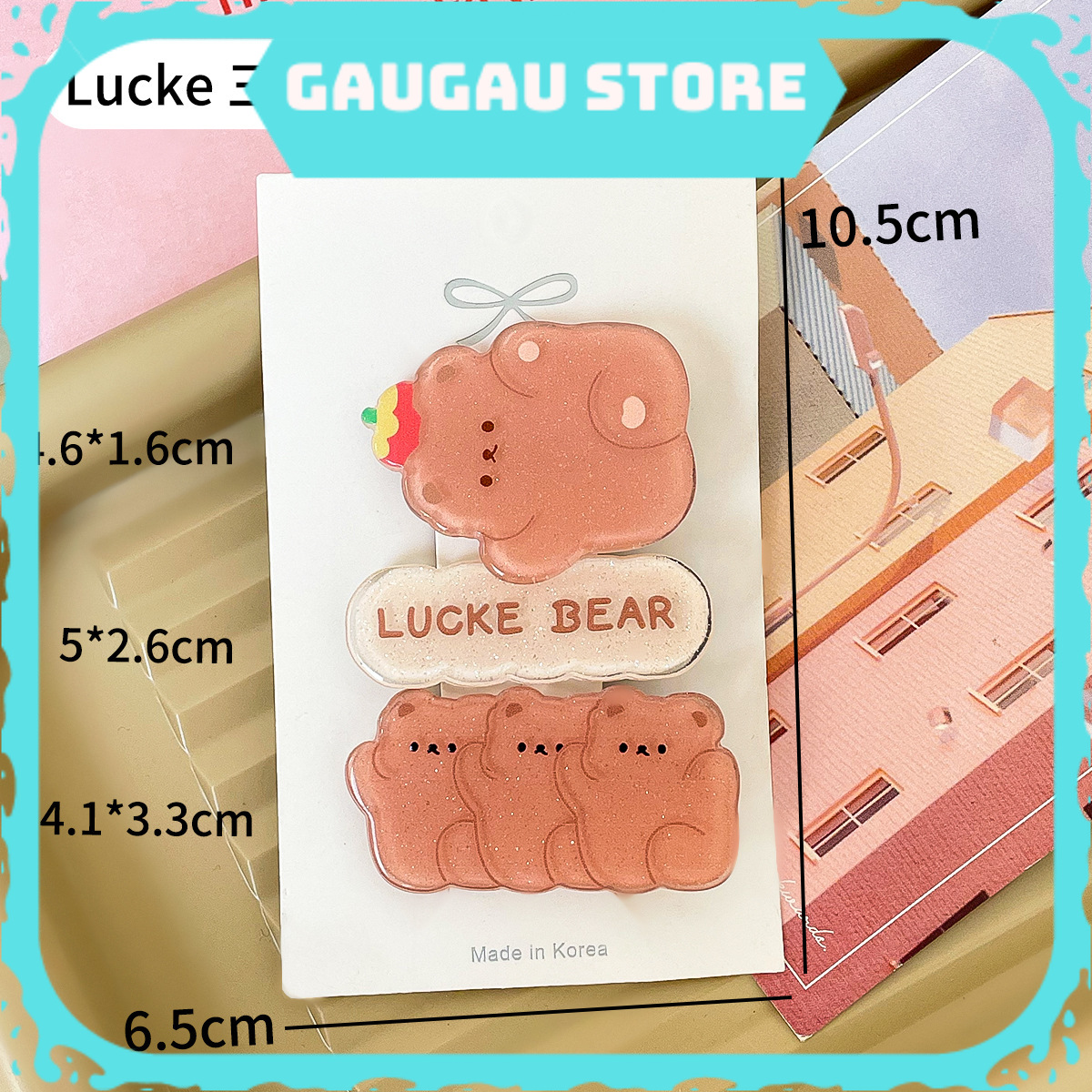 Set Kẹp Tóc Dễ Thương Cho Bé Gái Phong Cách Hàn Quốc