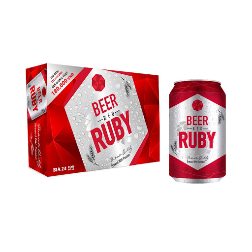Bia Red RuBy thùng 24 lon 330ml