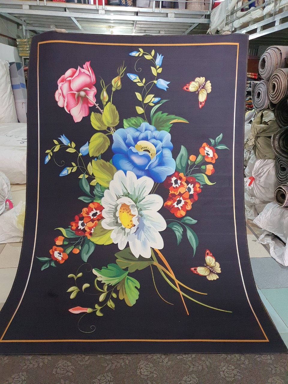 Thảm trải sàn mẫu hoa 2x3m 180520