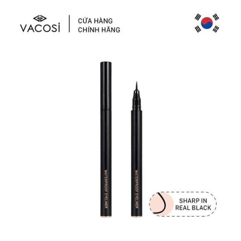 Vacosi Bút Kẻ Mắt Nước Pro Waterproof Eyeliner Pen 5ml VM19 Siêu Lì Sắc Mảnh