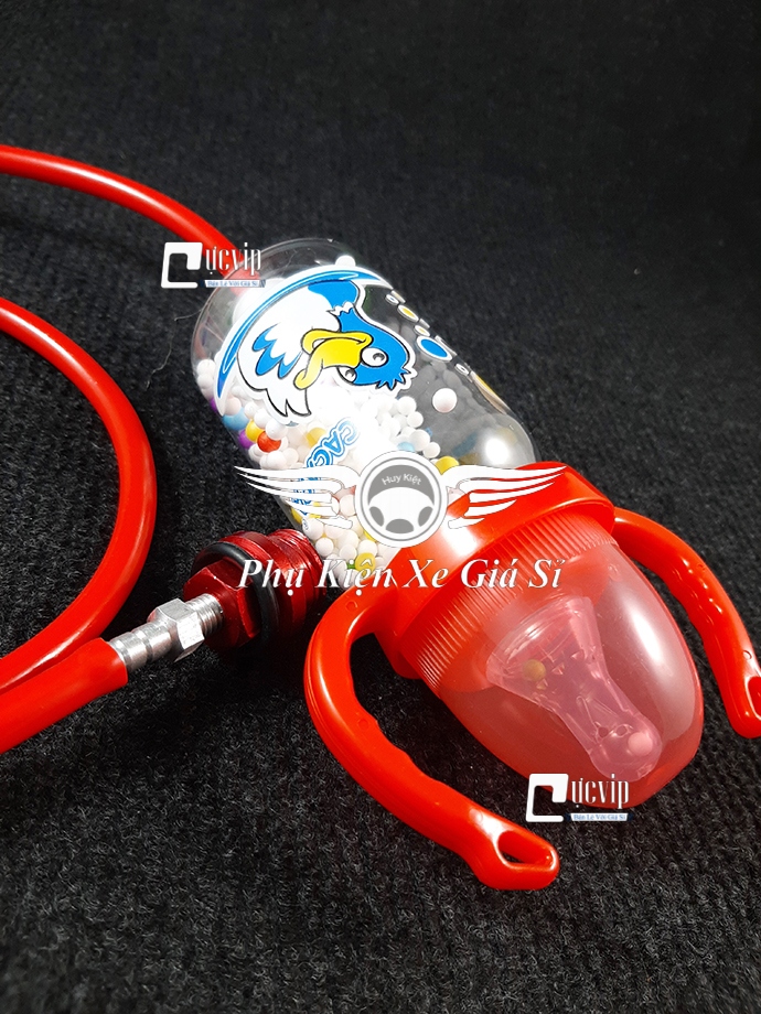 ( Đỏ ) Bình Sữa Thông Hơi Xe Máy MS1527