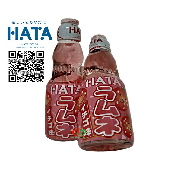 Japanese Ramune Hata Water in 200ml Glass Bottle