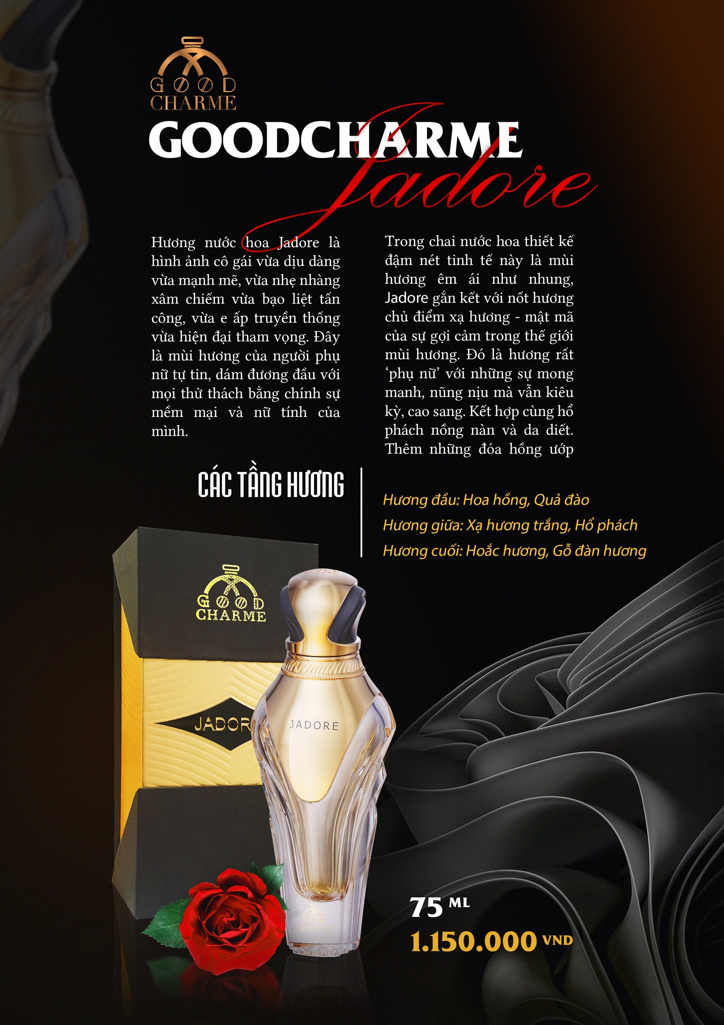 Nước Hoa Nữ Good Charme Jadore 75ml