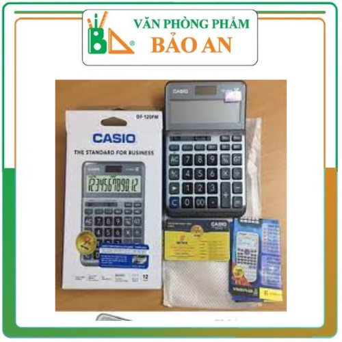 Máy Tính Casio DF-120FM, đây là chiếc máy tính khoa học có hiệu suất cao, tốc độ tính toán nhanh