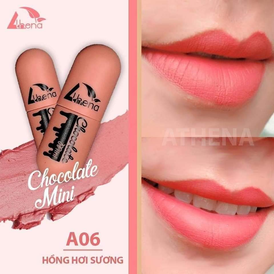 Son kem mini siêu lì lên màu siêu đẹp chất son mềm mịn dễ dàng phối quần áo
