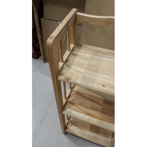 [HCM]Kệ sách gỗ cao su 3 tầng 40