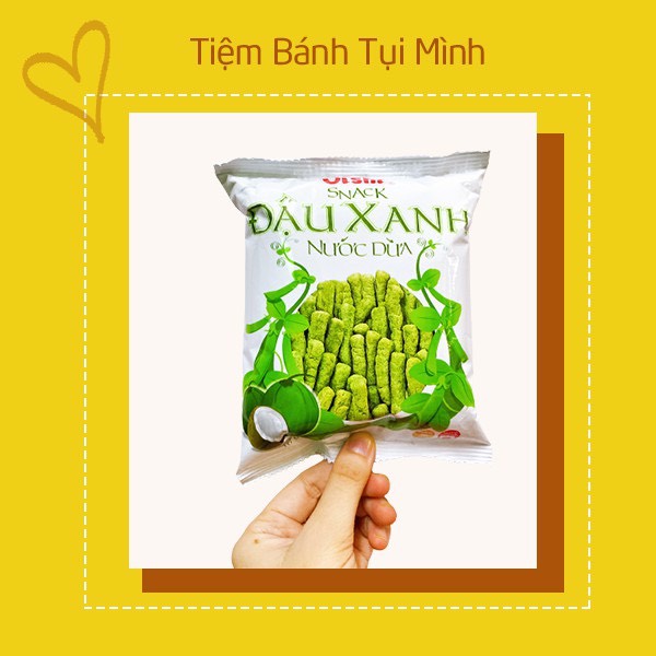 10 gói bánh snack đậu xanh nước dừa