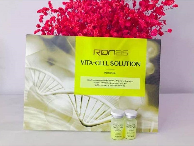 Hộp 10 lọ Tế bào gốc ronas vàng chăm sóc da