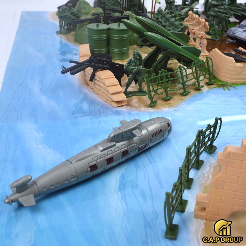 Set toy soldier Model plastic army-set 130 details