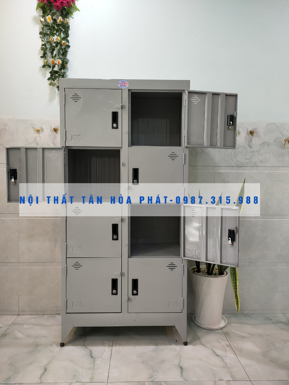 Tủ hồ sơ văn phòng 8 của cao 1m8 TÂN HÒA PHÁT