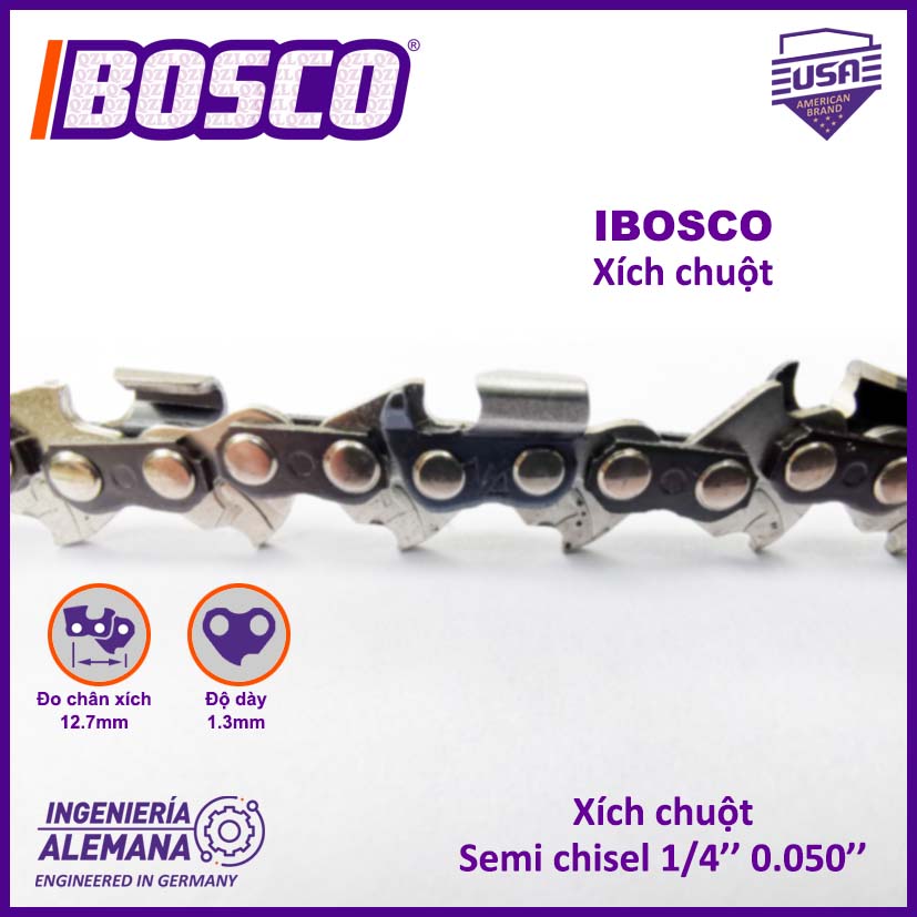 Xích chuột IBOSCO ( dành cho các loại máy bãi)