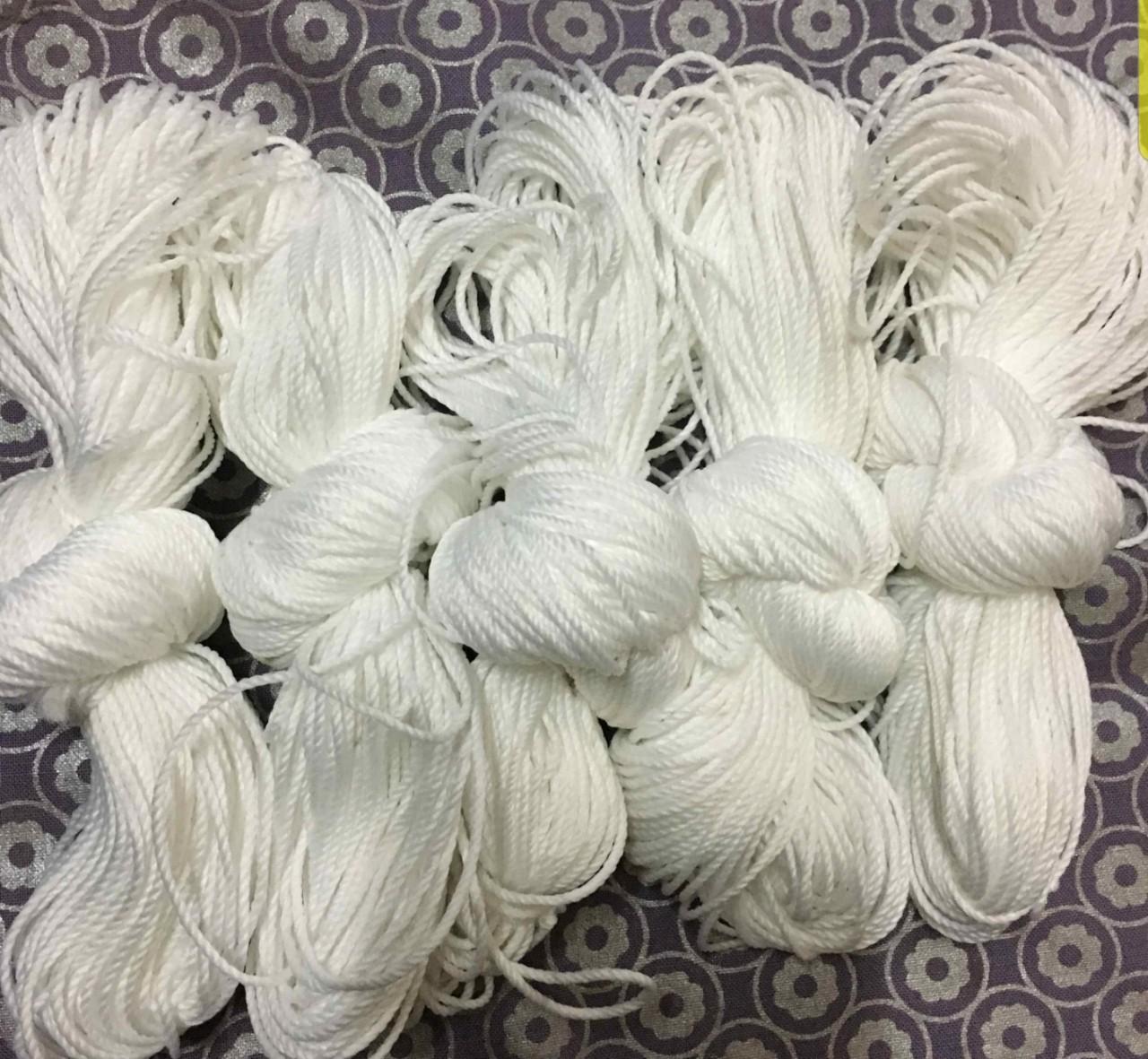 Dây dù trắng 5mm- Bó 0.5 kg dây đan lưới, thả diều, câu cá