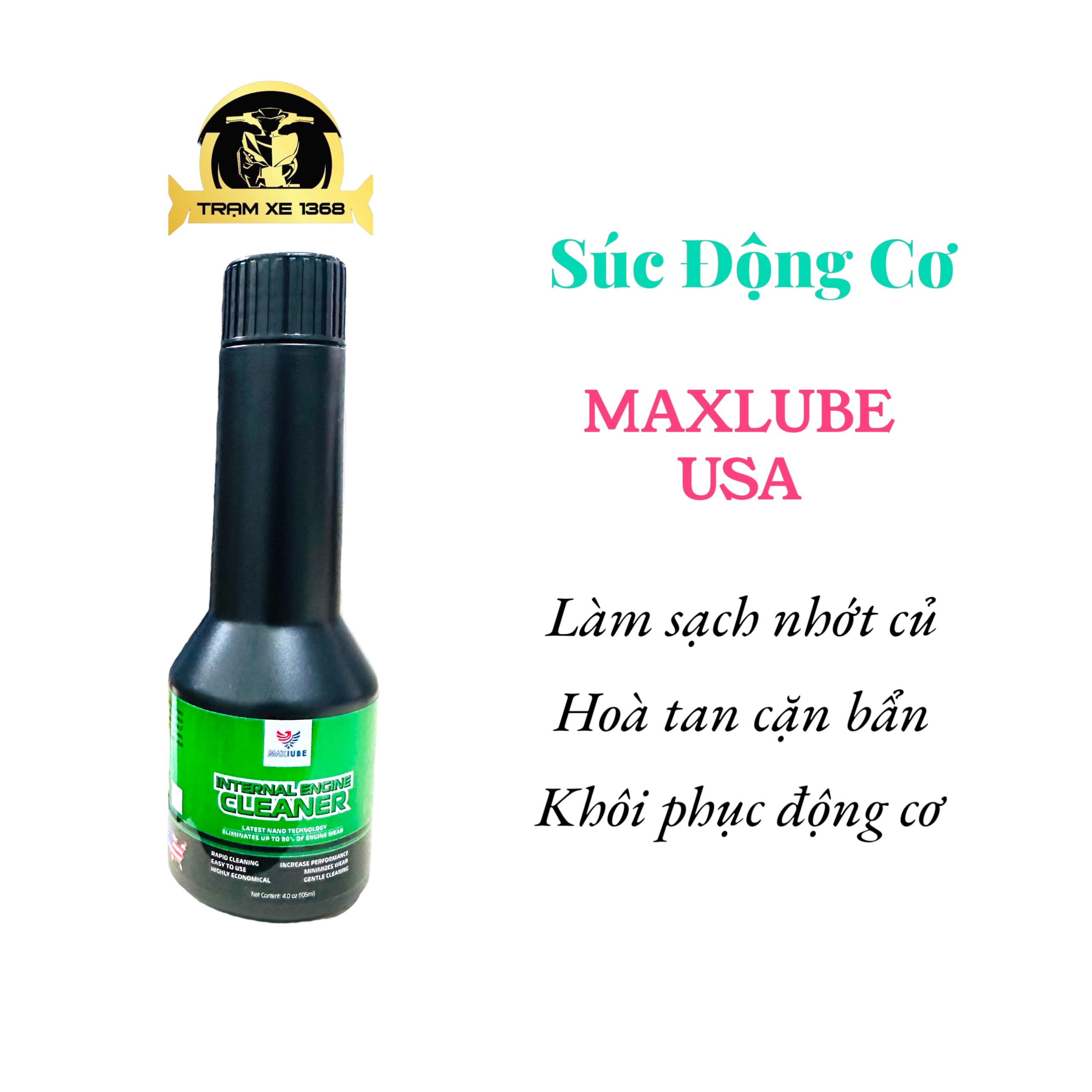 Phụ Gia MAXLUBE USA (súc động cơ, vệ sinh buồng đốt, nano nhớt)