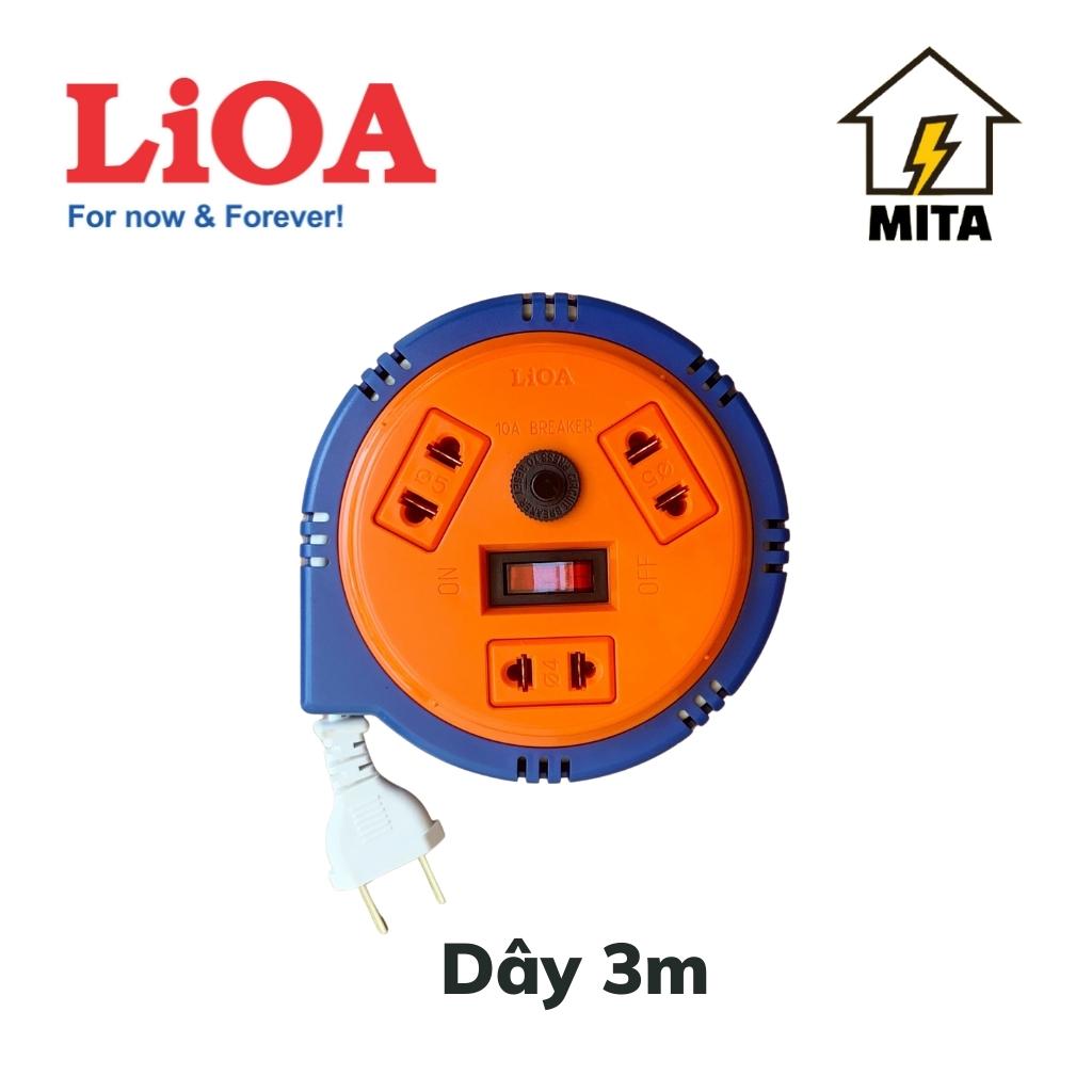 Ổ cắm điện kéo dài quay tay LiOA 3 ổ cắm, Ổ cắm kiểu đĩa bay dây dài 3m/5m/ 10m - MITA | Lazada.vn Ổ Cắm Điện Kéo Dài Quay Tay Lioa 3 Ổ Cắm, Ổ Cắm Kiểu Đĩa Bay Dây Dài 3M/5M/ 10M - Mita | Lazada.Vn