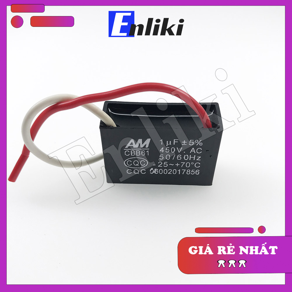 Tụ Quạt CBB 450VAC 1uF