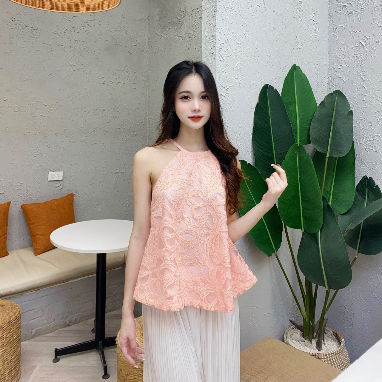 Áo yếm nữ dáng suông cổ tròn Linly Store A-YS3