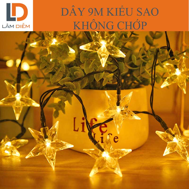 Dây đèn led 9m trang trí nhấp nháy bi kiểu bi