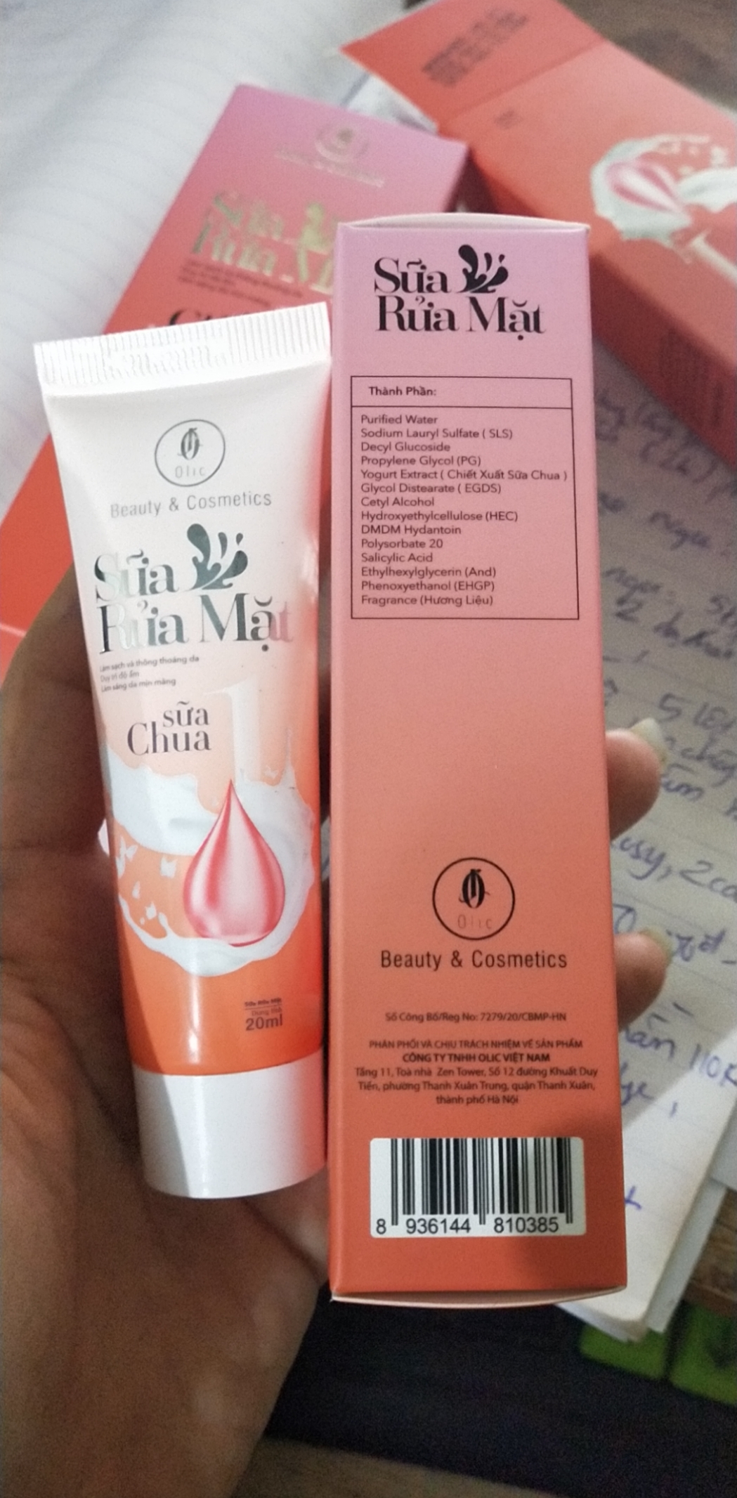 Sữa rửa mặt Olic mẫu mới