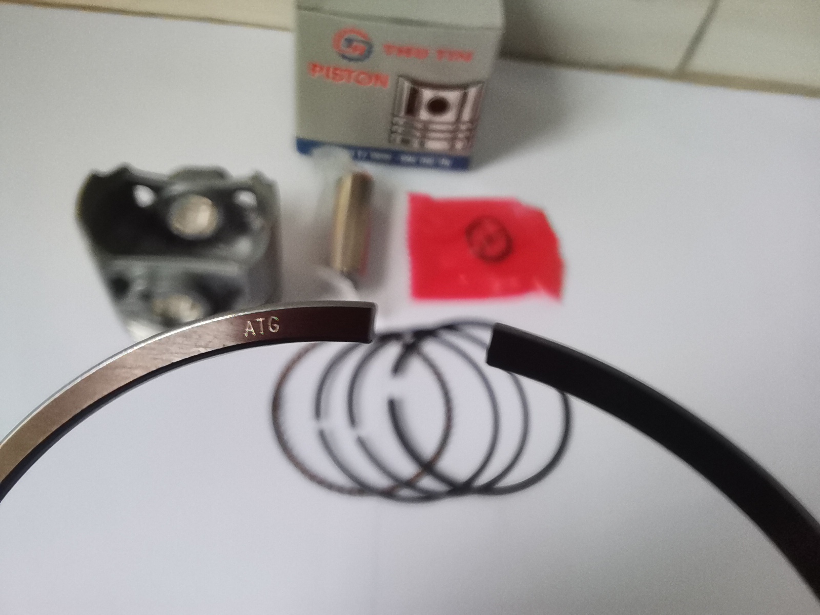 Bộ piston+bạc Wave S cao cấp cos 1 đến cos 2