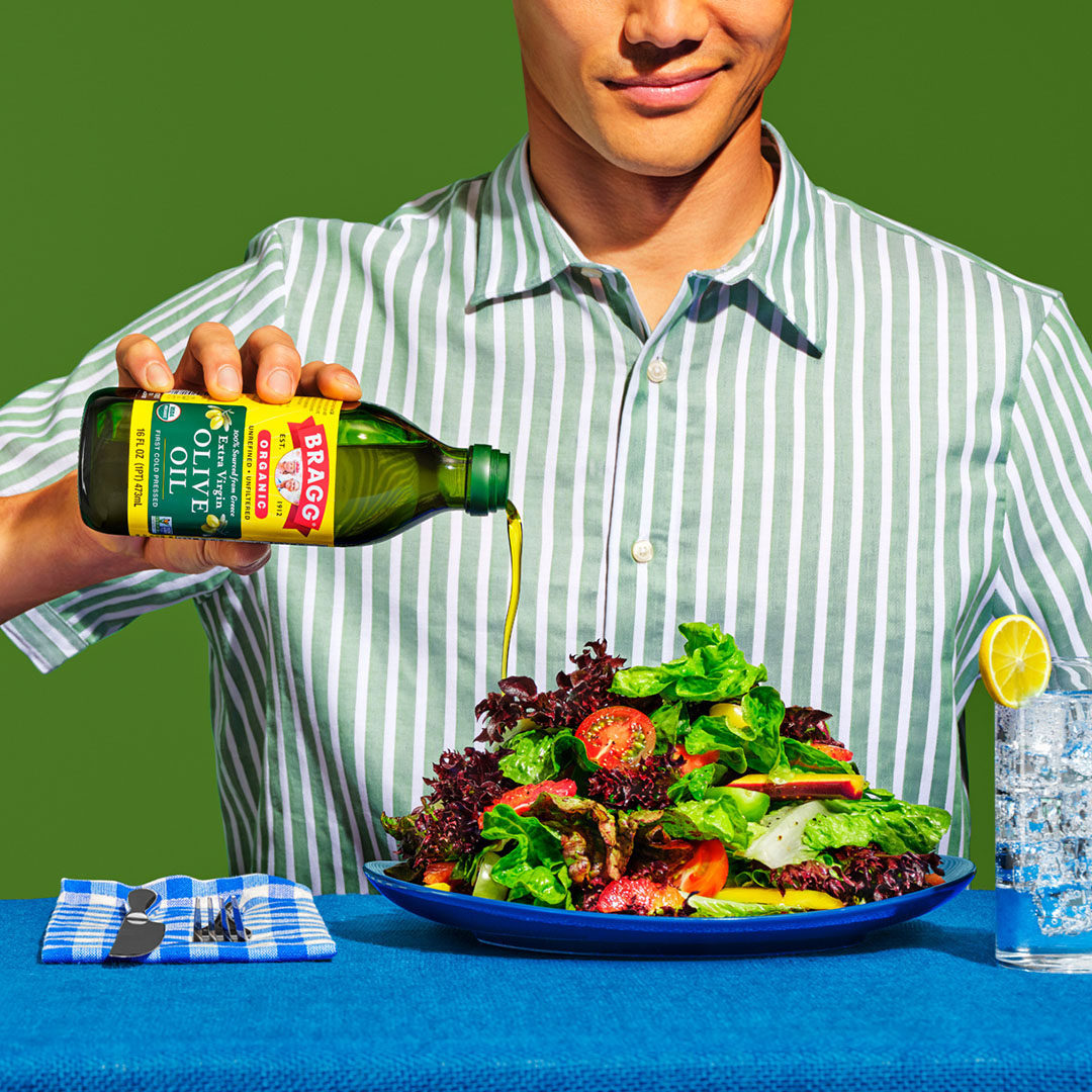 Bragg Dầu Extra Virgin Olive Ép Lạnh Hữu Cơ 473ml