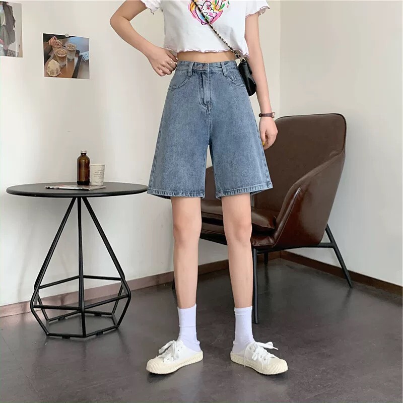 Quần Short Cạp Siêu Cao Sắn Gấu C3