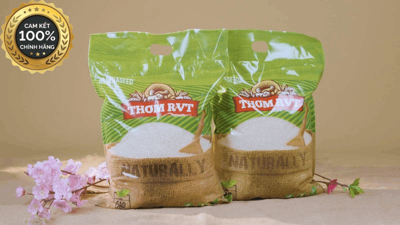 (Chính hãng) Gạo Thơm RVT Vinaseed - Dẻo thơm