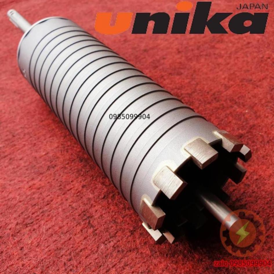 [HCM]Mũi khoan rút lõi chuyên Bê Tông Tường Gạch Nhật UNIKA đuôi gài SDS phi Phi 25 29 32 35 38 40 45 50 55 60 65 mm