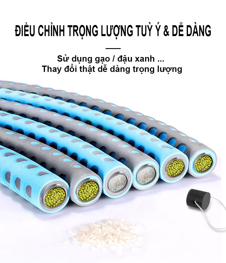 Vòng lắc eo ống thép tháo lắp Hula Hoop DK-501