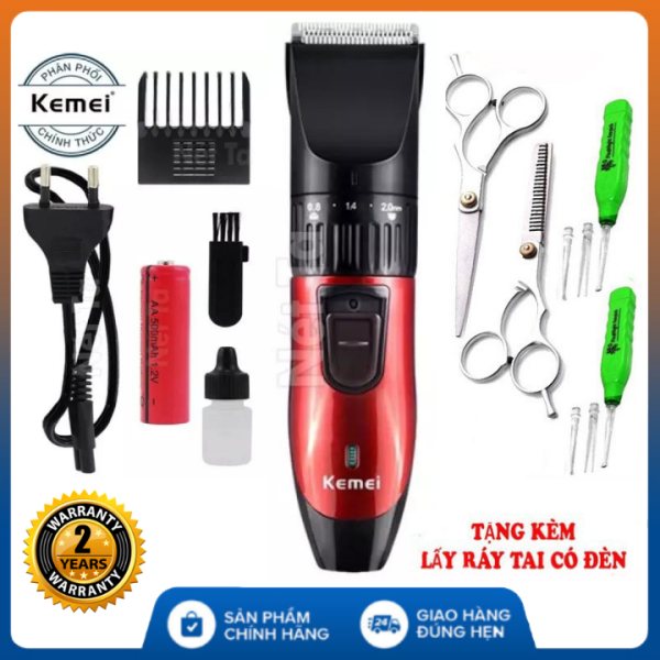 (Bảo hành 12 tháng -Tùy Chọn kèm kéo và lấy dáy tai) Tông đơ cắt tóc gia đình Kemei KM-730 sạc điện - tông đơ cắt tóc người lớn , tông đơ cắt tóc kemei , tông đơ cắt tóc loại tốt