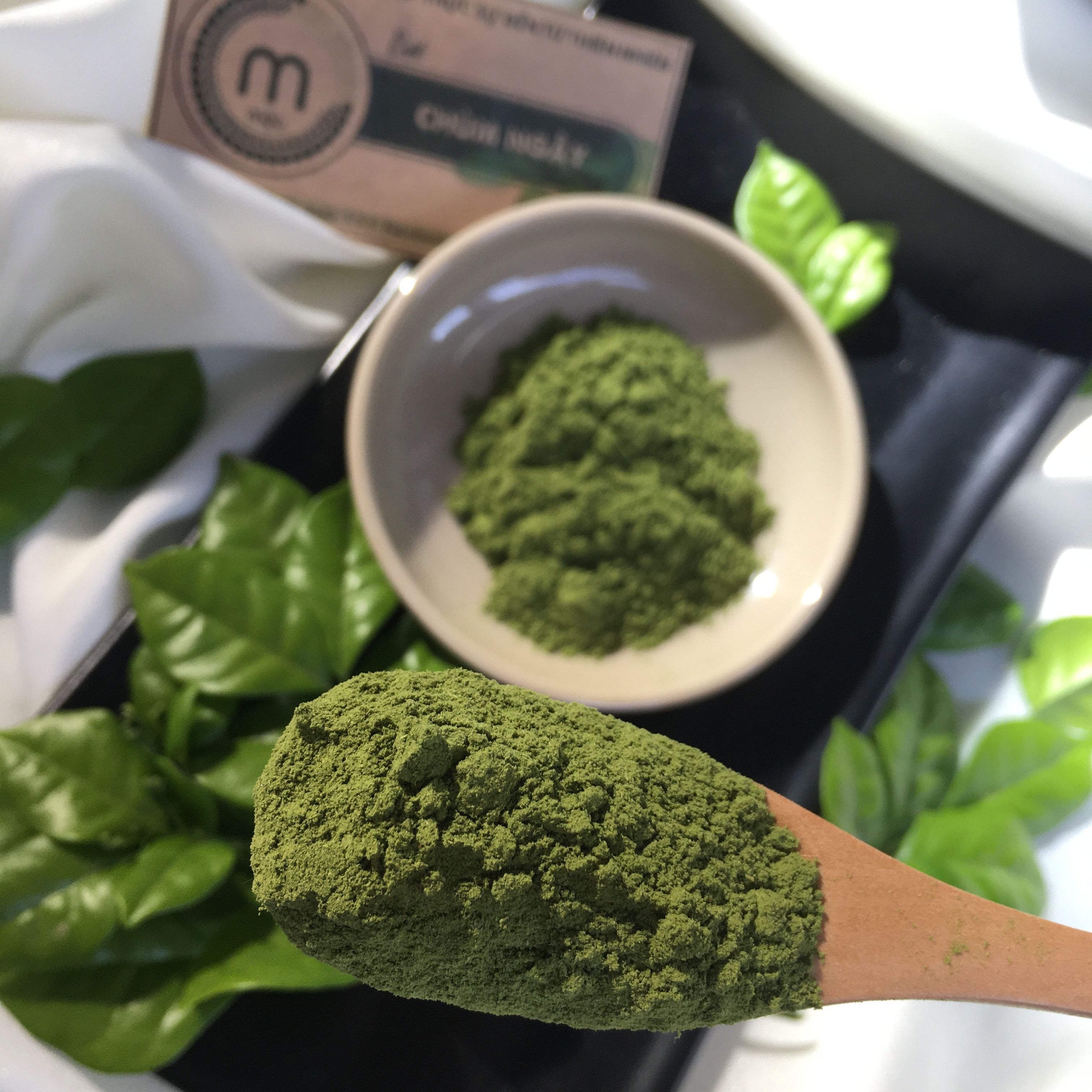 Bột Chùm Ngây nguyên chất MỘC - đắp mặt nạ giảm mụn trắng da mờ thâm tăng cường collagen chống lão hóa túi dùng thử 10g và chai 100ml