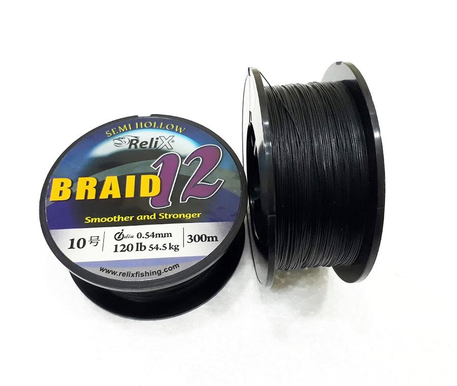 Dây câu cá PE Relix Braid 12 Sợi 300 mét