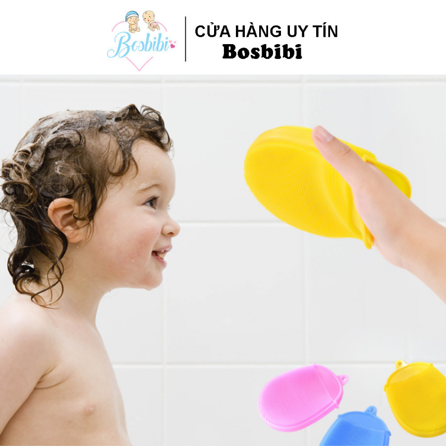 Miếng silicon tắm, gội cao cấp cho bé