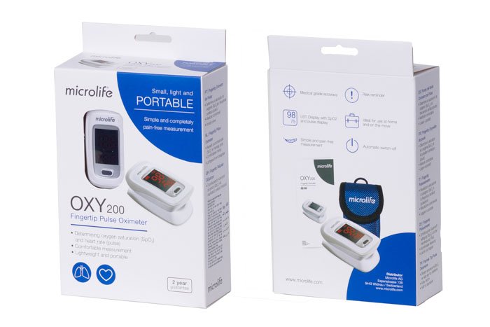 Máy đo nồng độ oxy trong máu Microlife SpO2 OXY200