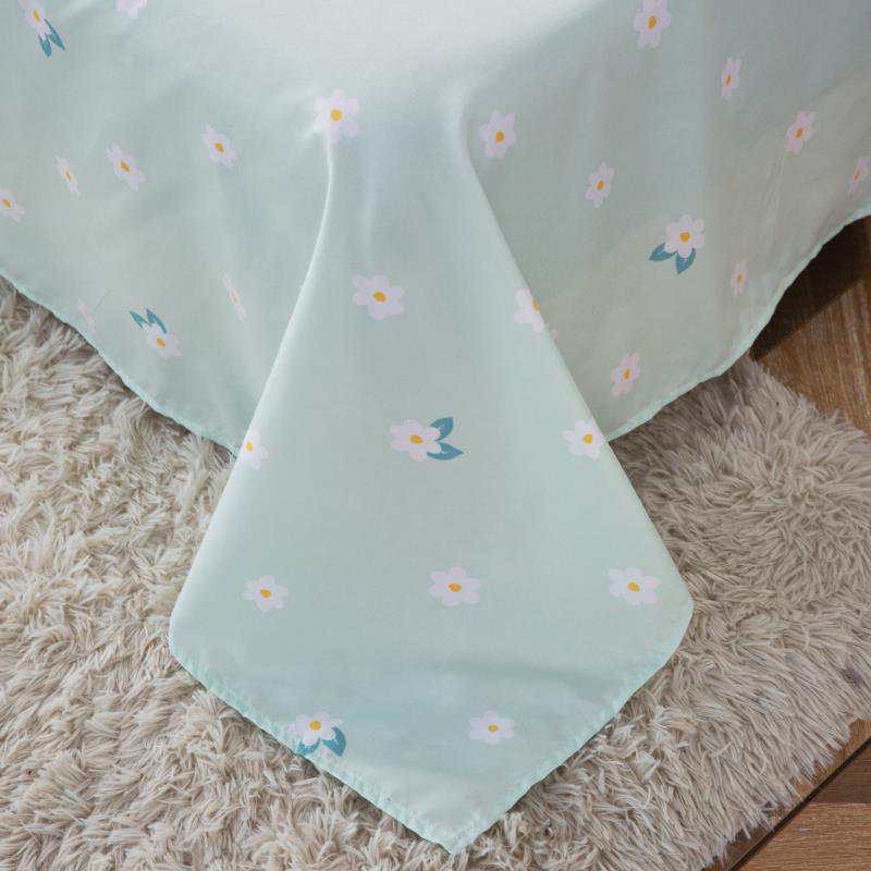 Chăn ga gối cotton poly - Mẫu ong xanh