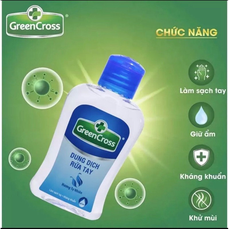 Dung dịch rửa tay Green Cross 250ml