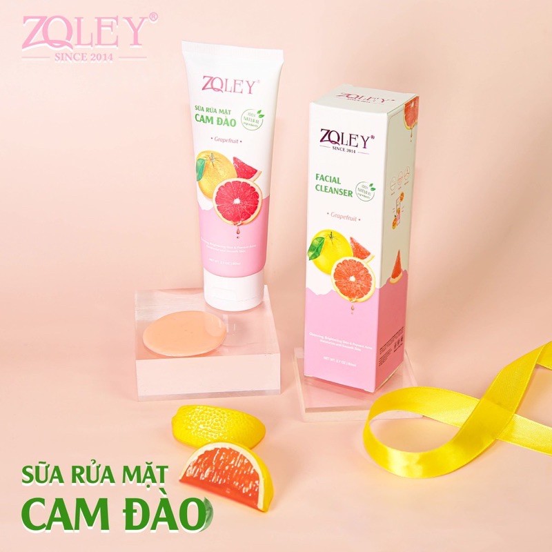 Sữa Rửa Mặt Cam Đào Zoley 80ml