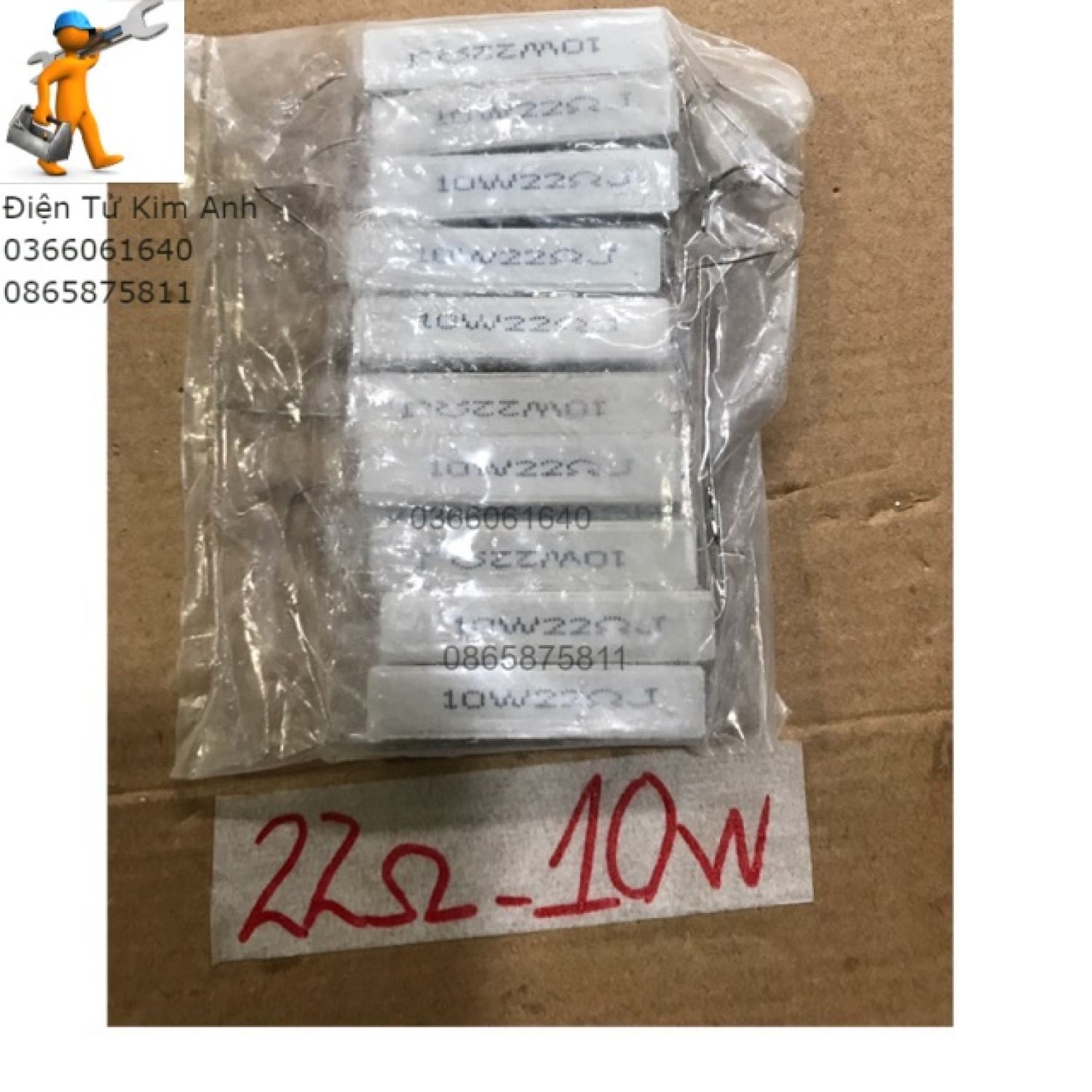 10 con trở sứ công suất 10w 22 ôm