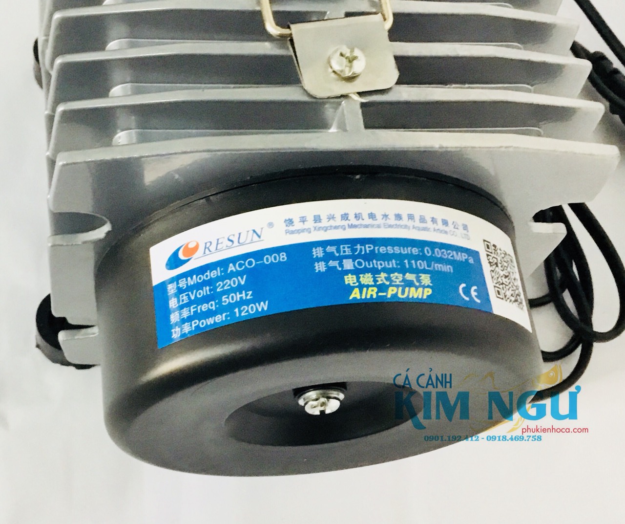 Máy Sủi Oxy Hồ Cá RESUN ACO 008 (120W) ACO008