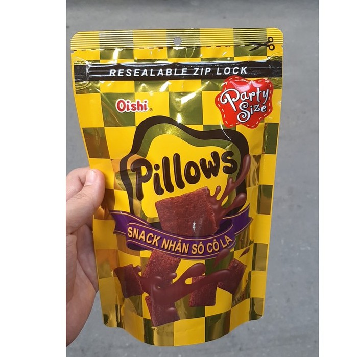 Snack pillows oishi nhân socola/sữa dừa gói 85g/45g