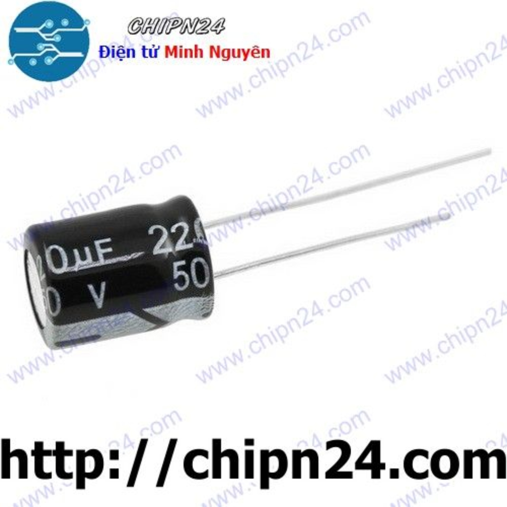 [5 con] (G32.4) Tụ hóa 220uF 50V (10x13mm)