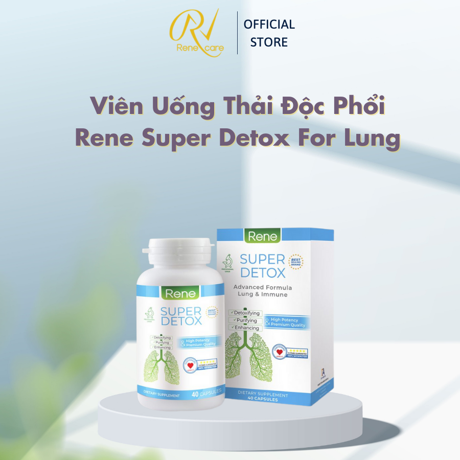 Viên Uống Thải Độc Phổi Rene Super Detox For Lung