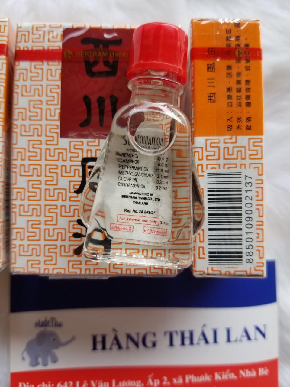Combo 2 chai 3cc nước trắng SEE CHUAN- Dầu gió Thái Lan