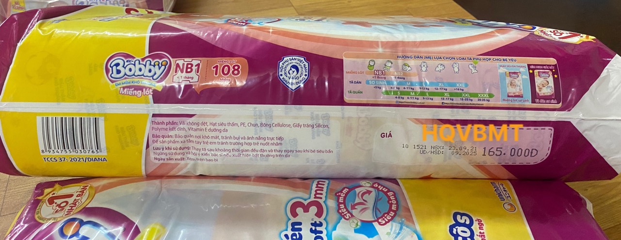 [Chính Hãng] Tã Dán Bobby Sơ Sinh S80 miếng cho bé 4-8kg
