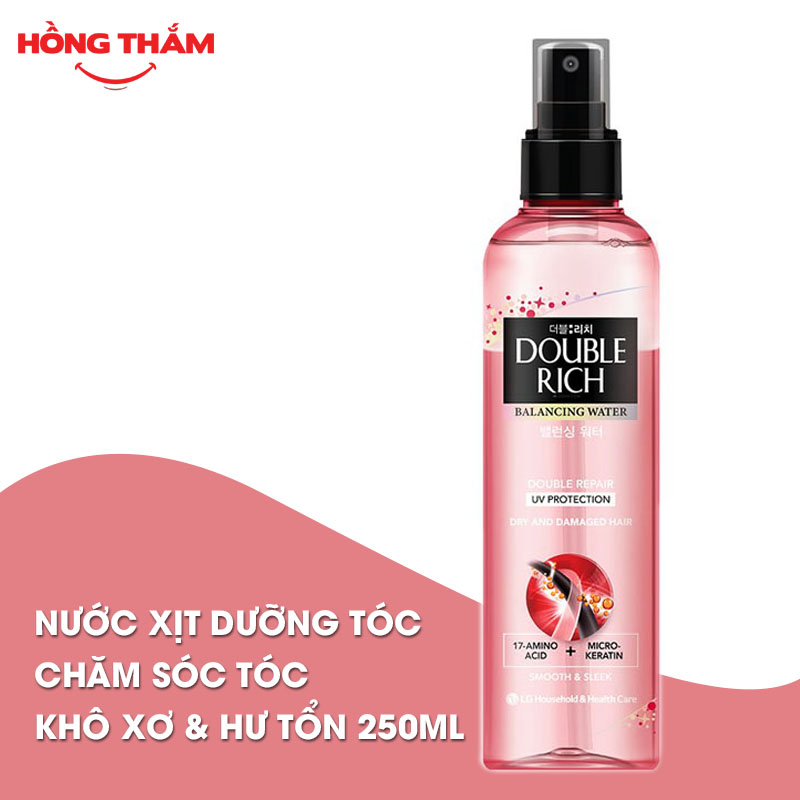 Xịt dưỡng tóc DOUBLE RICH chăm sóc tóc hư tổn (250ml) (hongthamshopcom)- DT104