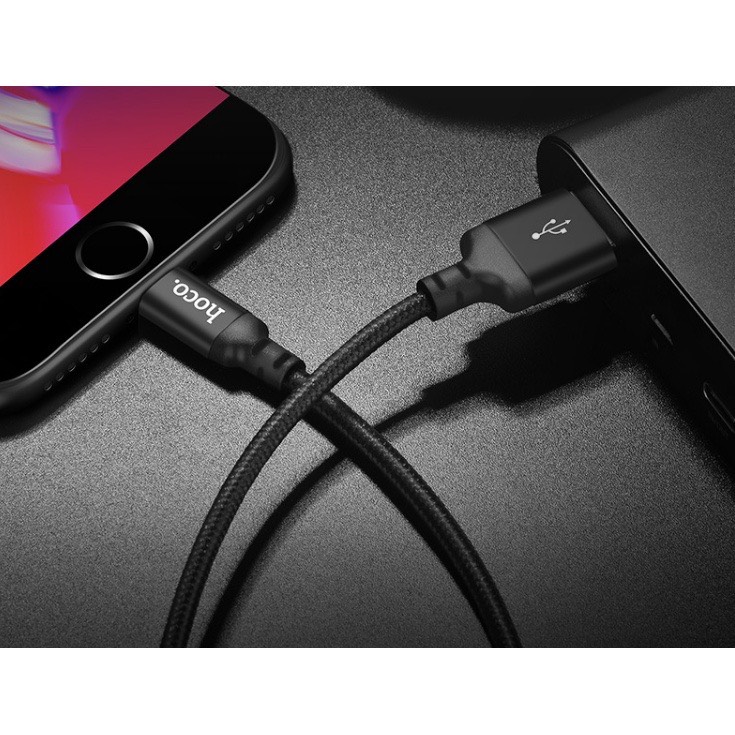 Cáp sạc Lightning Hoco X14 sạc nhanh 2.0A cho iPhone , ANDROI