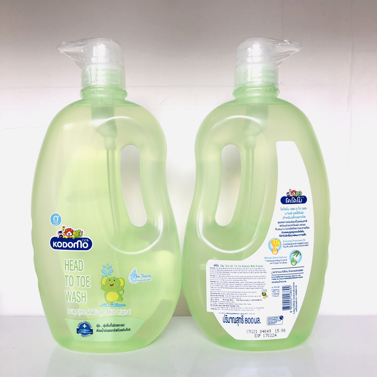 Dầu tắm gọi Kodomo Head to toe (chai 800ml)